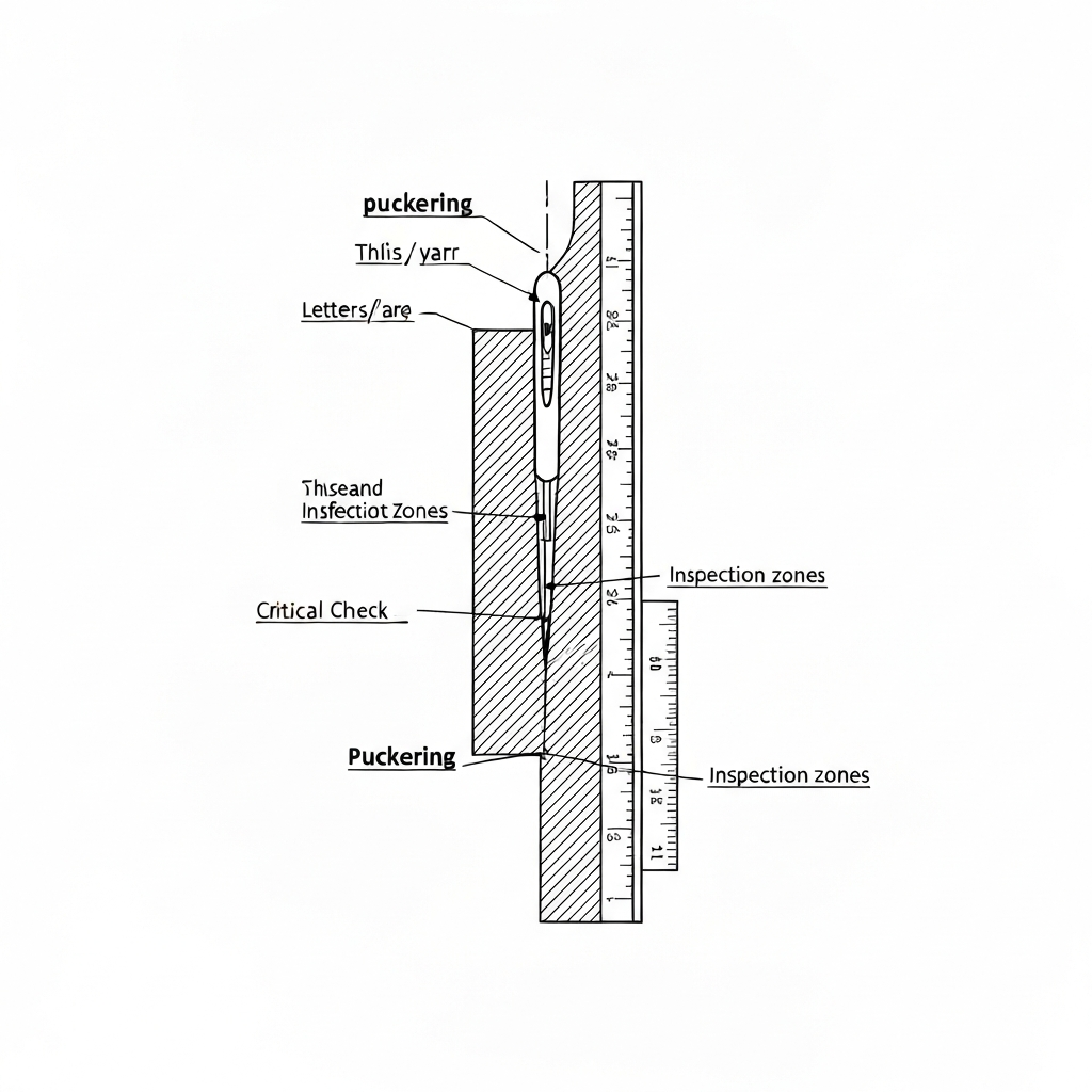 물먹음 (Puckering / nhăn / パッカリング / 起皱) 기술 도식화