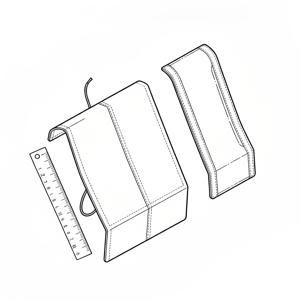 레인커버 (Rain Cover / áo mưa túi / レ인커버) 기술 도식화