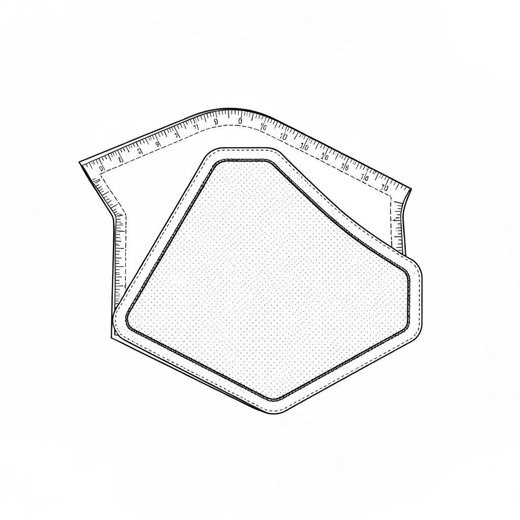 덧댐 (Reinforcement Patch / miếng gia cố / 当て布) 기술 도식화