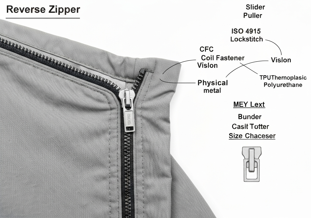 리버스지퍼 (Reverse Zipper / khóa kéo ngược / 裏使いファスナー)