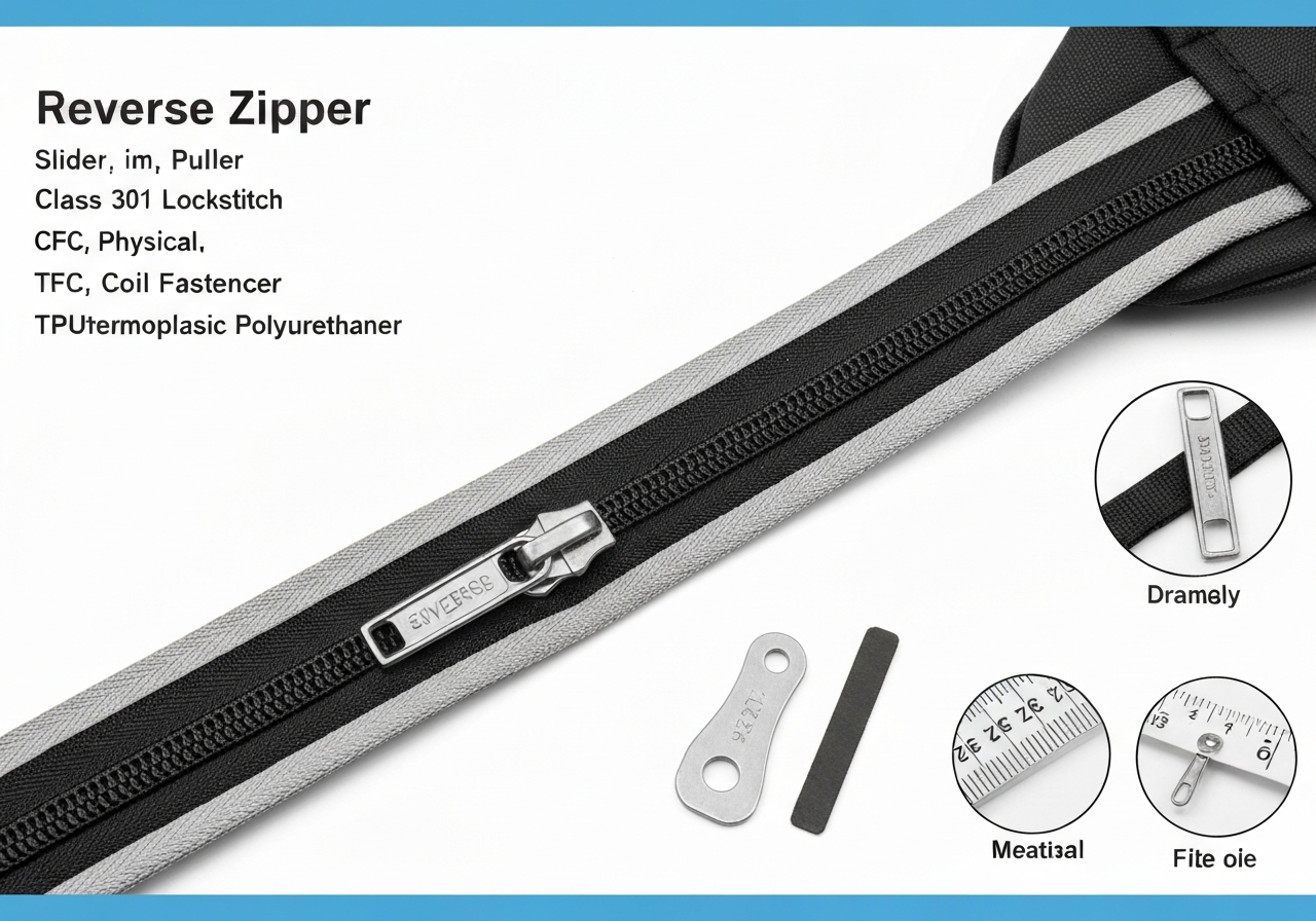 리버스지퍼 (Reverse Zipper / khóa kéo ngược / 裏使いファスナー)