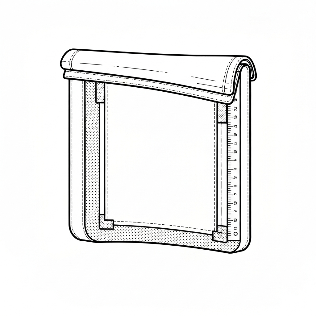 롤탑 백 (Roll-top Bag / Túi miệng cuộn / ロールトップバッグ) 기술 도식화