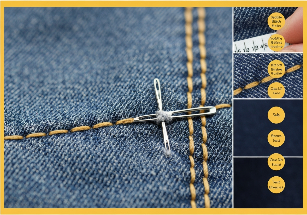 새끼박이 (Saddle Stitch / khâu yên / サドルステッチ)