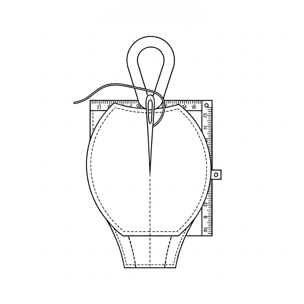 샘플봉제 (Sample Sewing / may mẫu / サンプル縫製) 기술 도식화