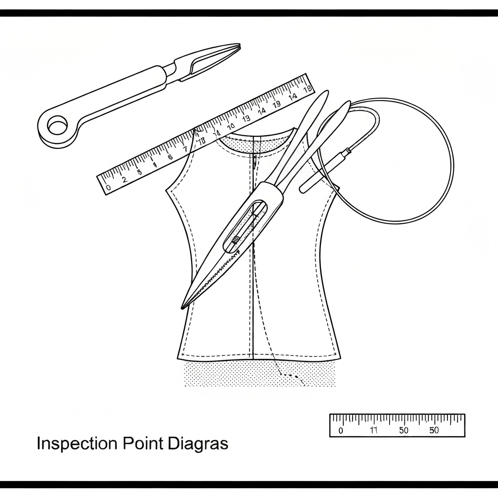 풀기 (Seam Ripping / tháo chỉ / 解き / 拆线) 기술 도식화
