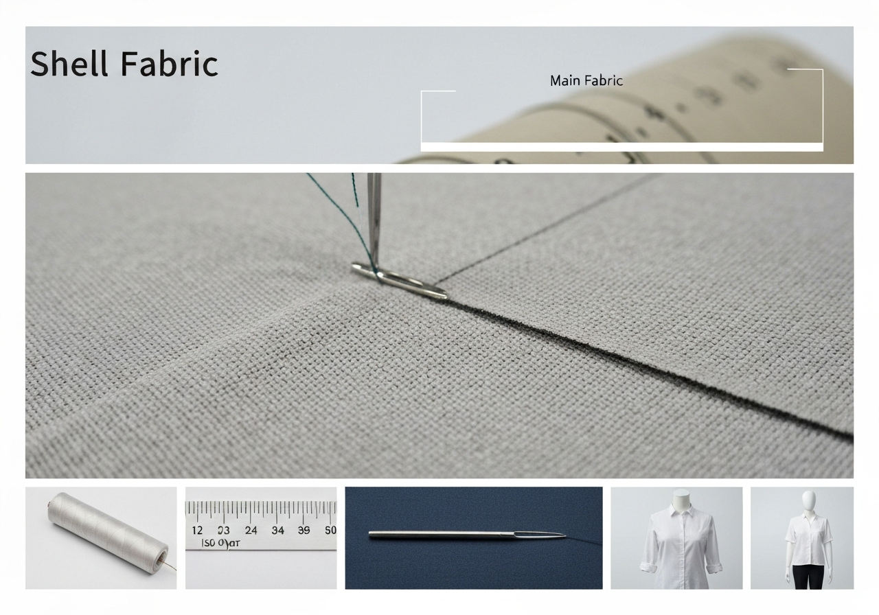 겉감 (Shell Fabric / vải chính / 表地)