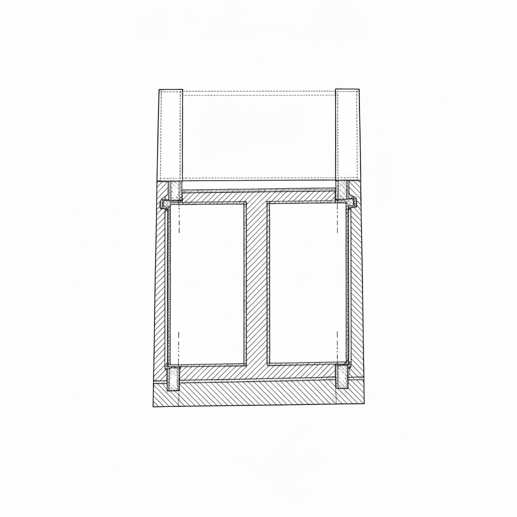 쇼퍼백 (Shopper Bag / Túi shopper / ショッパーバッグ) 기술 도식화