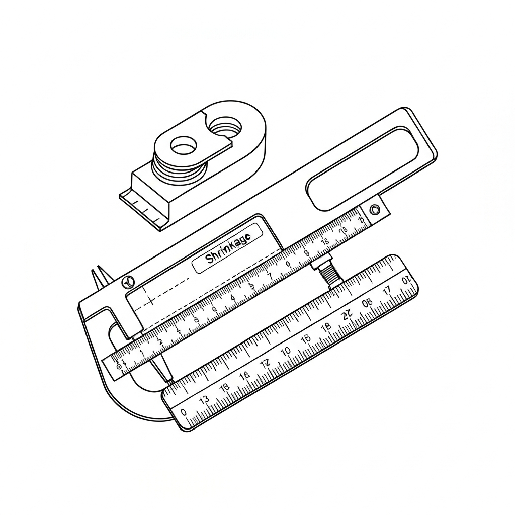 수축 (Shrinkage / co rút / 収縮 / 缩水) 기술 도식화