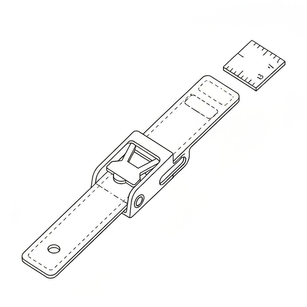 사이드 압축 버클 (Side Compression Buckle / Khóa nén bên hông / サイドコンプレッションバックル) 기술 도식화