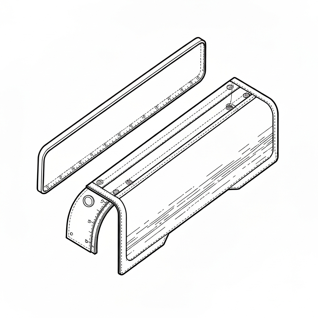 옆판 (Side Panel / mặt bên / 側面) 기술 도식화