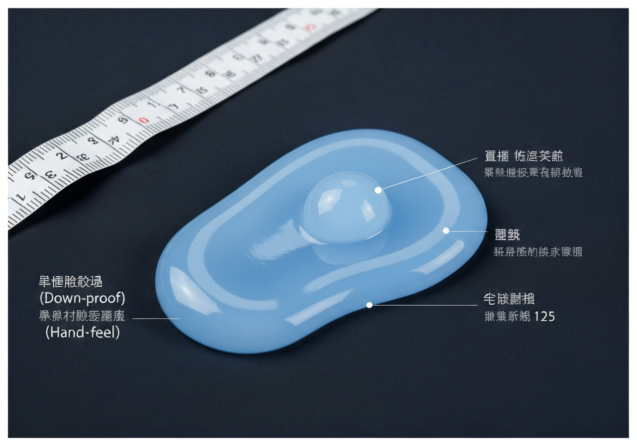 실리콘 코팅 — 다운 자켓