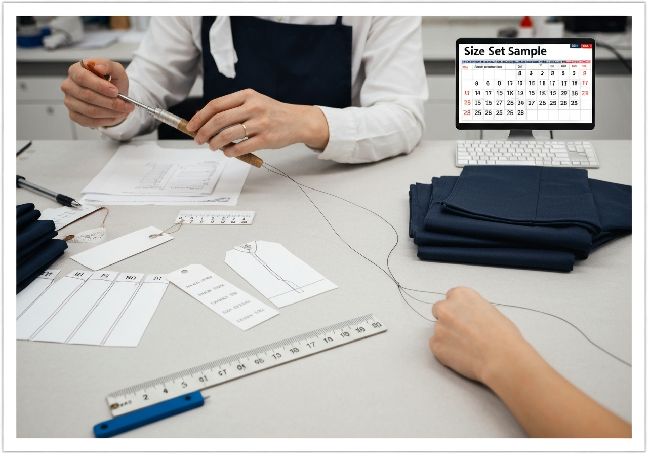 사이즈셋 (Size Set Sample / mẫu size set / サイズセット / 齐码样)