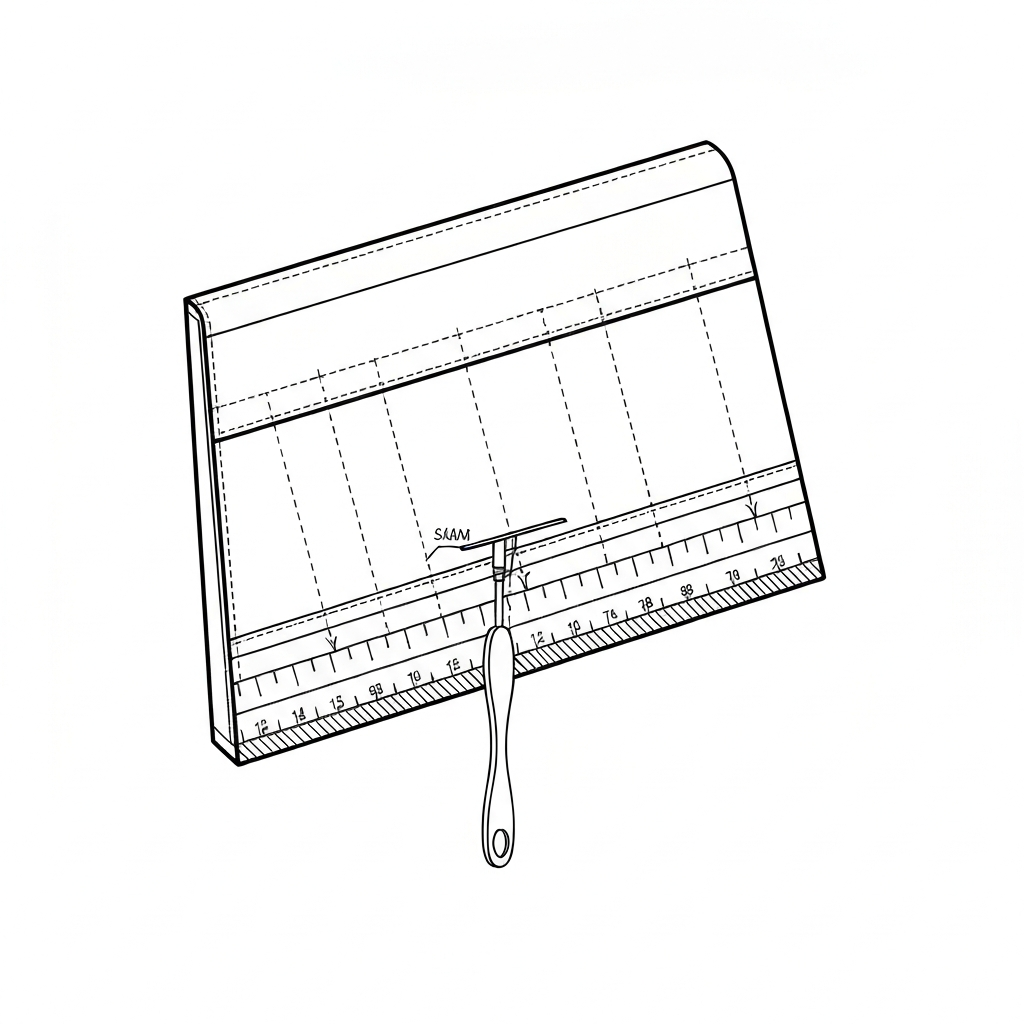 뒤틀림 (Skewing / lệch vải / 斜行 / 纬斜) 기술 도식화