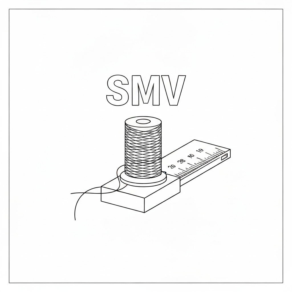 SMV (Standard Minute Value / giá trị phút chuẩn / 標準時間) 기술 도식화