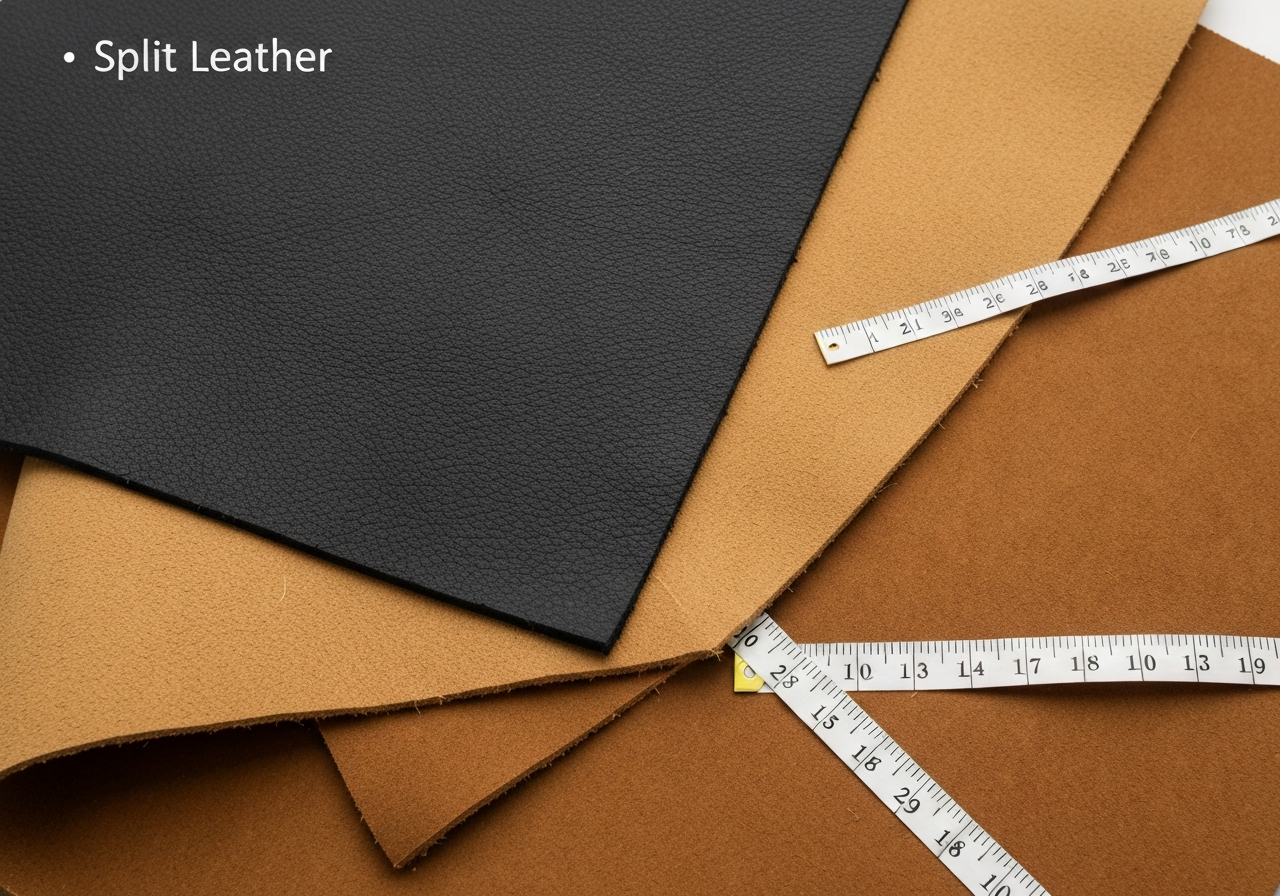 스플릿 가죽 (Split Leather / da lớp dưới / スプリットレザー)