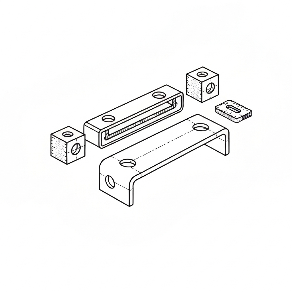 보강판 (Stiffener / tấm gia cố / 芯板 / 衬板) 기술 도식화