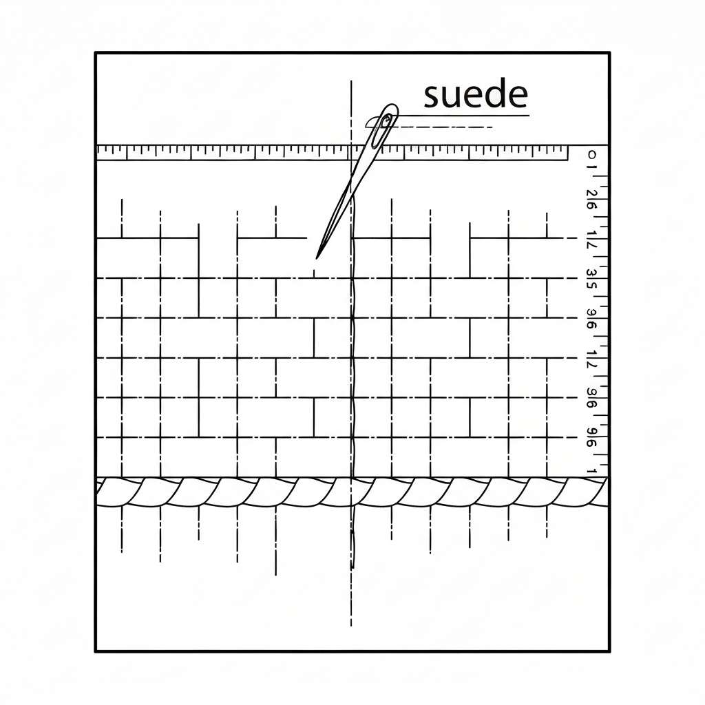 스웨이드 (Suede / da lộn / スエード / 绒面革) 기술 도식화