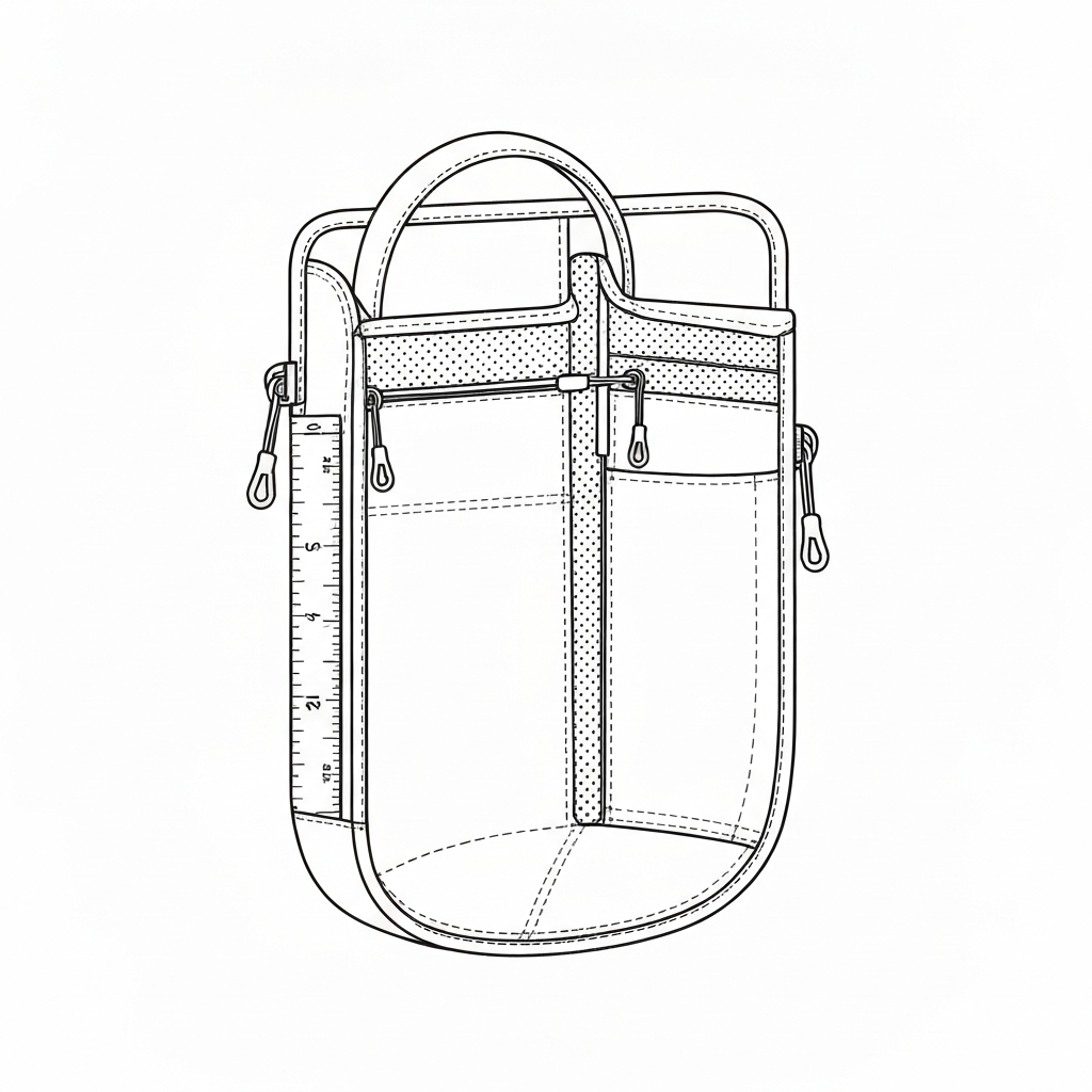 택티컬백 (Tactical Bag / Túi chiến thuật / タクティカルバッグ / 战术包) 기술 도식화