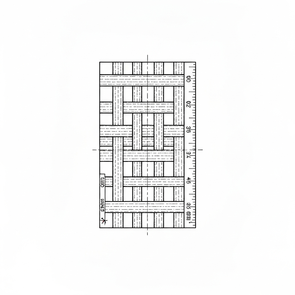 타프타 (Taffeta / vải taffeta / タフタ) 기술 도식화