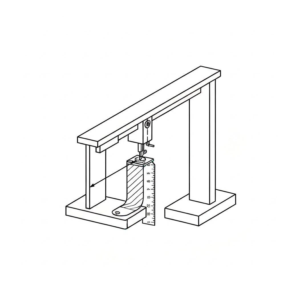 인장강도 (Tensile Strength / độ bền kéo / 引張強度) 기술 도식화