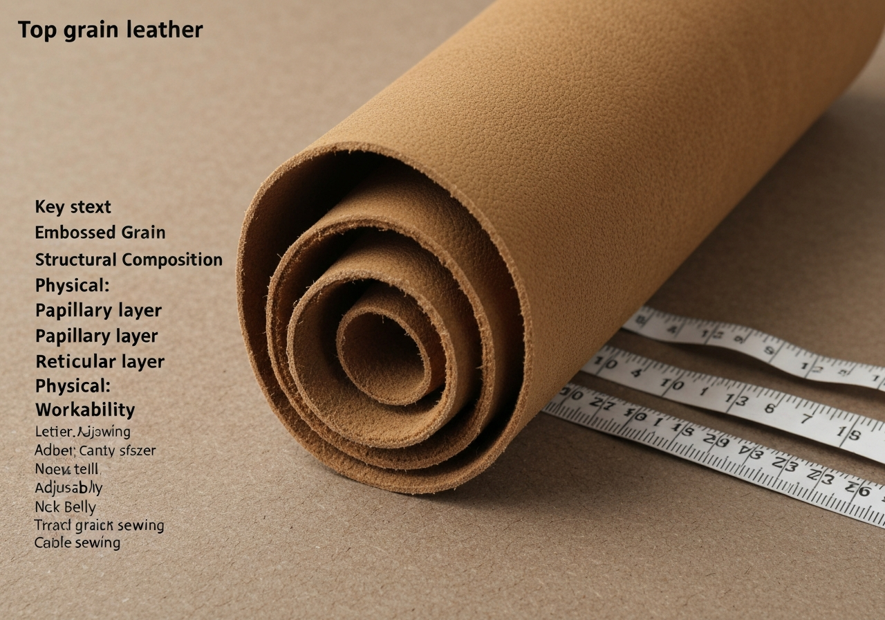 탑그레인 (Top Grain Leather / 면피 / da mài mặt / トップグレインレザー)