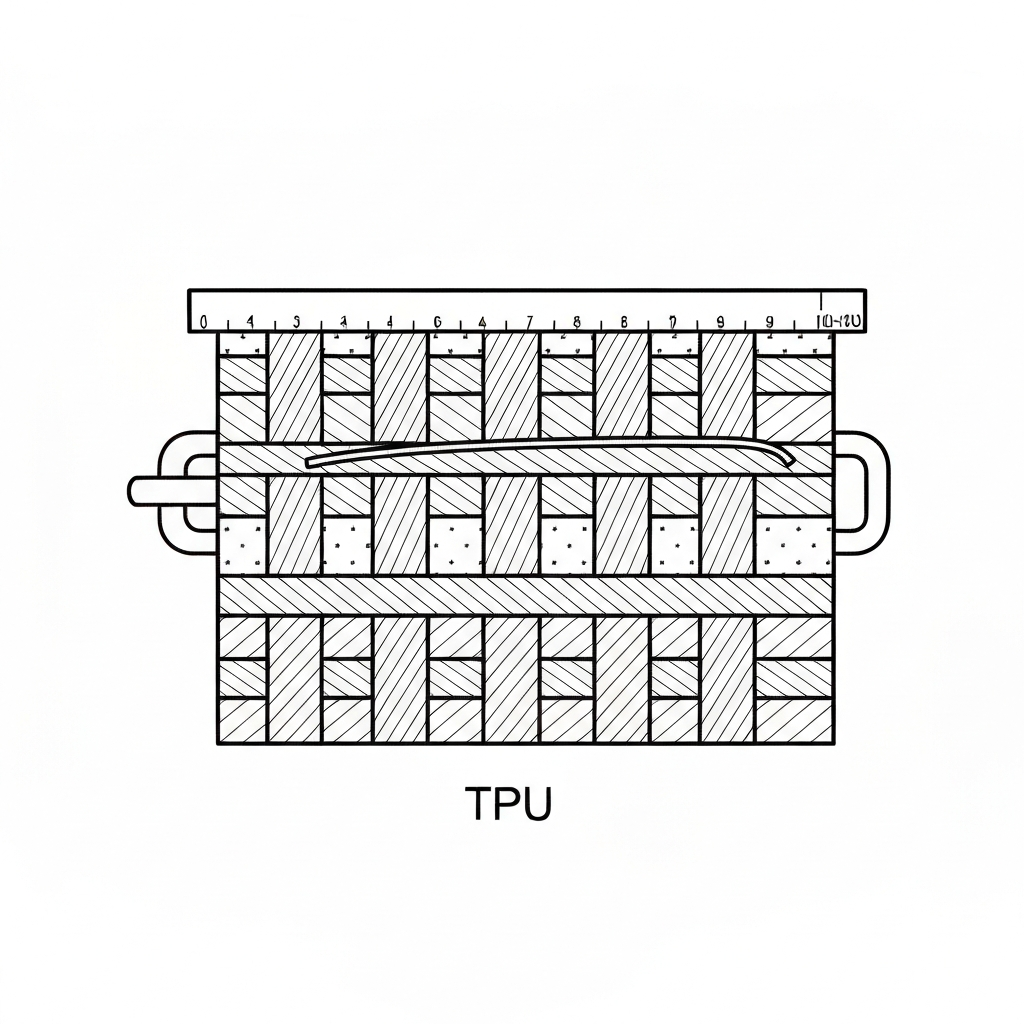 TPU (Thermoplastic Polyurethane / 열가소성 폴리우레탄) 기술 도식화