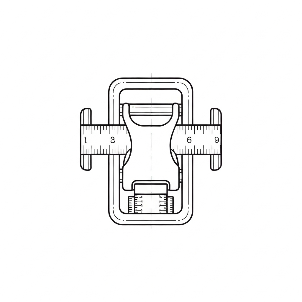 조절 비죠 (Tri-glide Buckle / Khóa tăng giảm / 送りカン) 기술 도식화