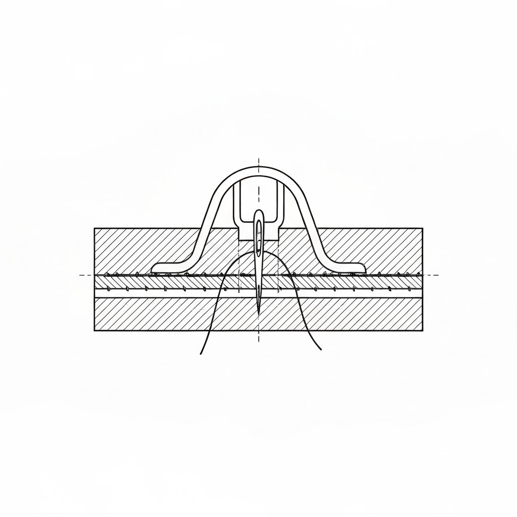 턱 / 턱 잡기 (Tucking / Xếp ly / タック) 기술 도식화
