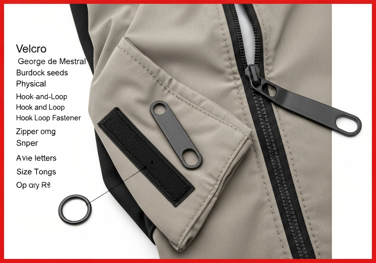 벨크로 (Velcro / 面ファスナー / Băng gai dính)