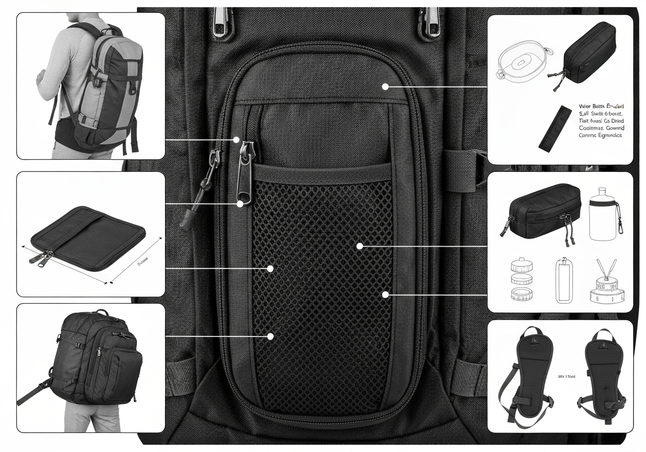 물통주머니 (Water Bottle Pocket / túi bình nước / ボトルポケット / 水壶袋)