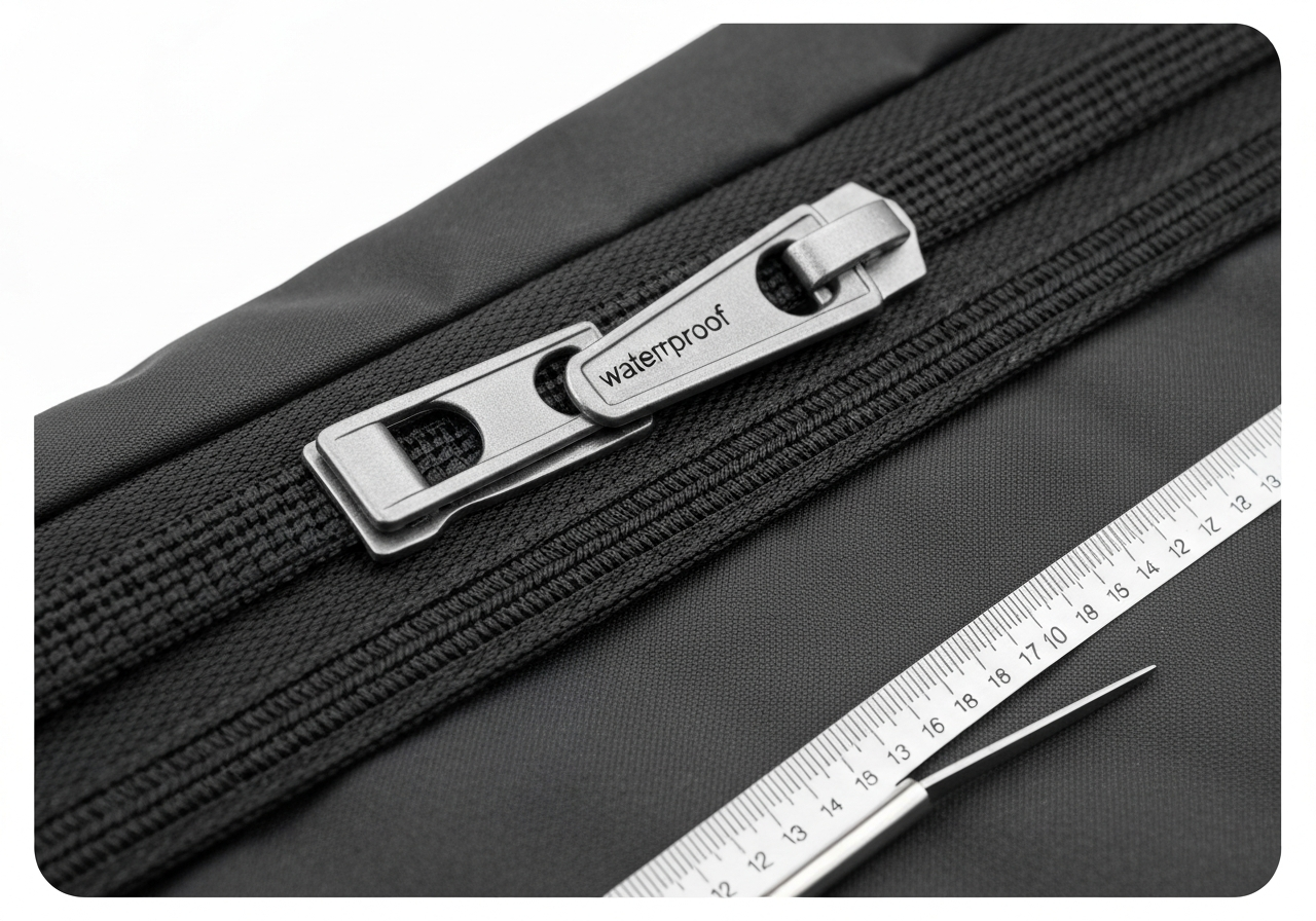 방수지퍼 (Waterproof Zipper / khóa kéo chống nước / 止水ファスナー)