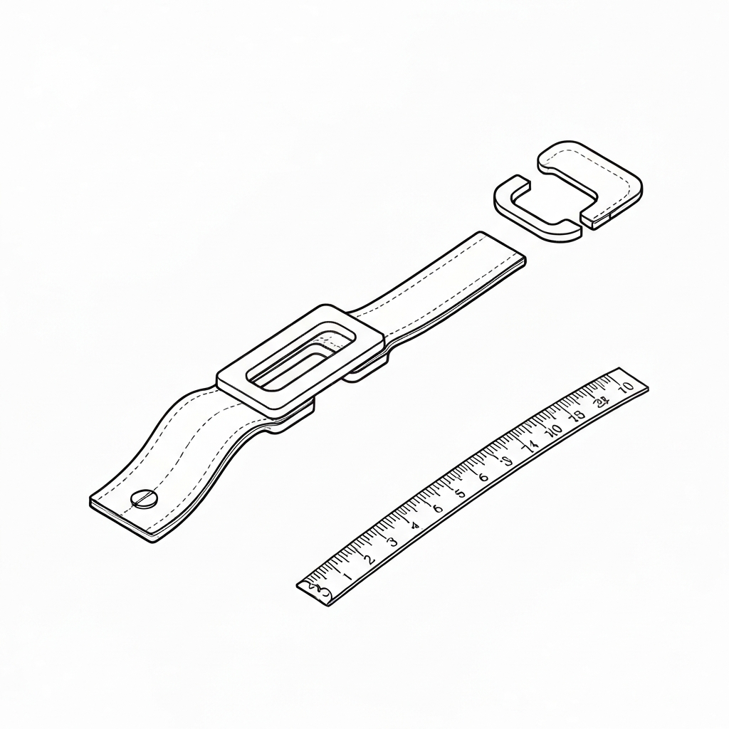 웨빙 키퍼 (Webbing Keeper / Đai giữ dây / ベルト通し / 织带固定环) 기술 도식화