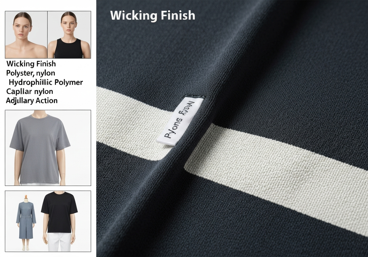 흡습속건 가공 (Wicking Finish / Xử lý hút ẩm nhanh khô / 吸汗速乾加工)