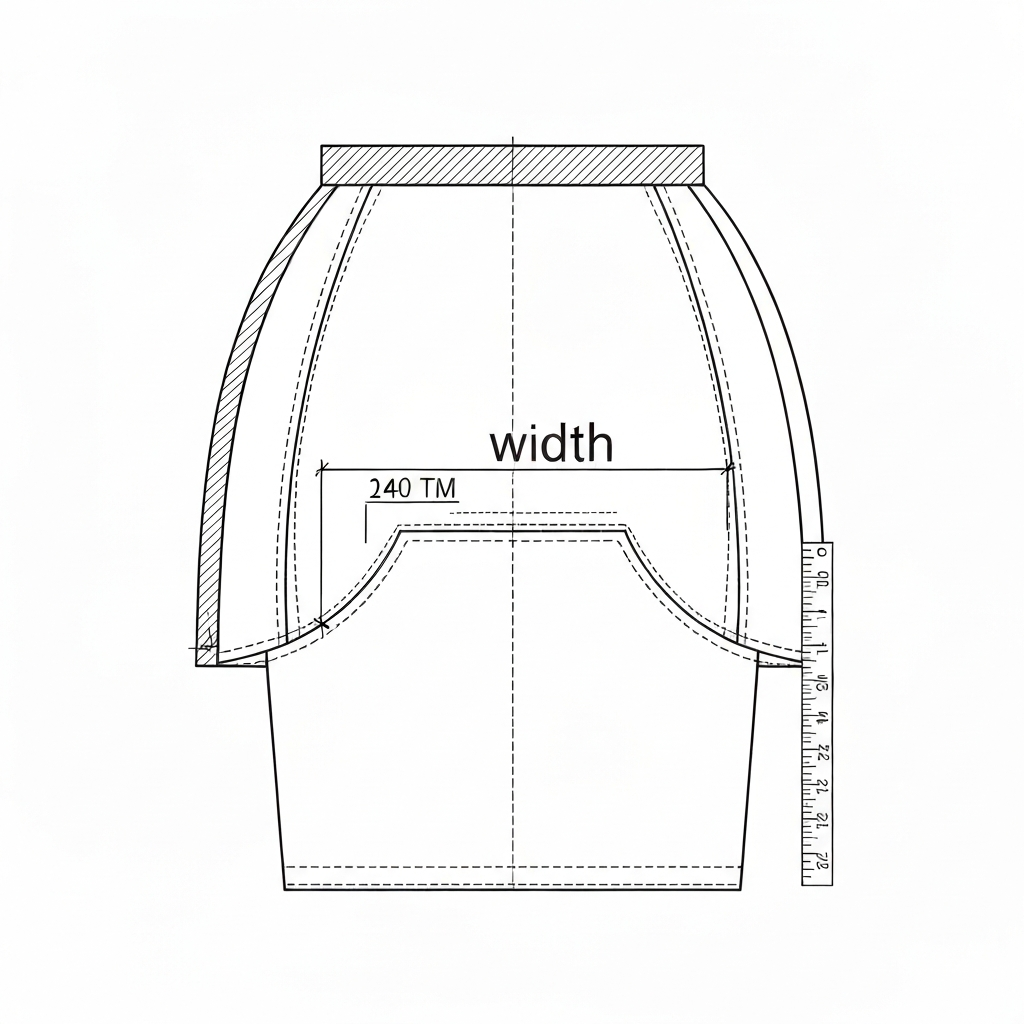 가로 (Width / rộng / 幅) 기술 도식화