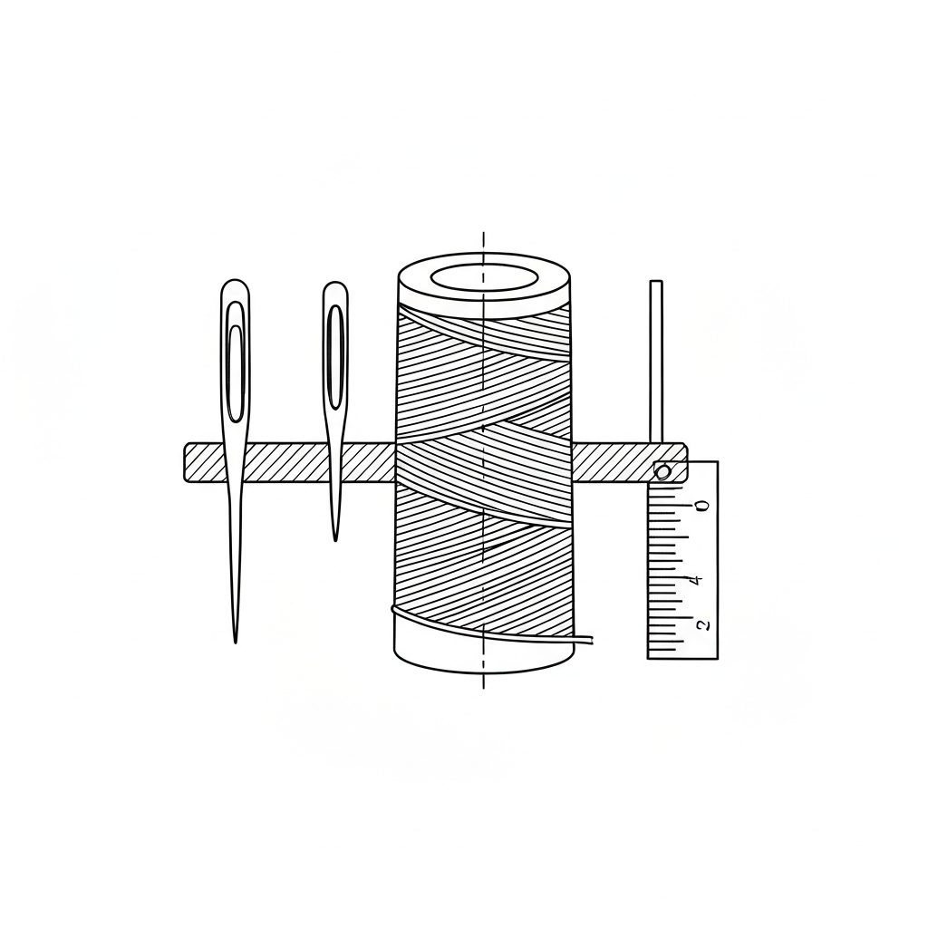 울리사 (Woolly Nylon / Chỉ tơ / ウーリー糸) 기술 도식화