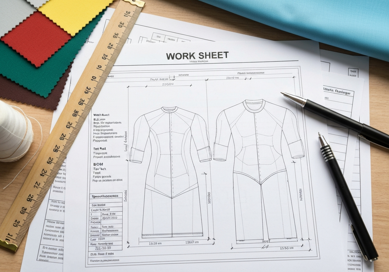 작업지시서 (Work Sheet / 指図書 / phiếu công nghệ / 工艺单)