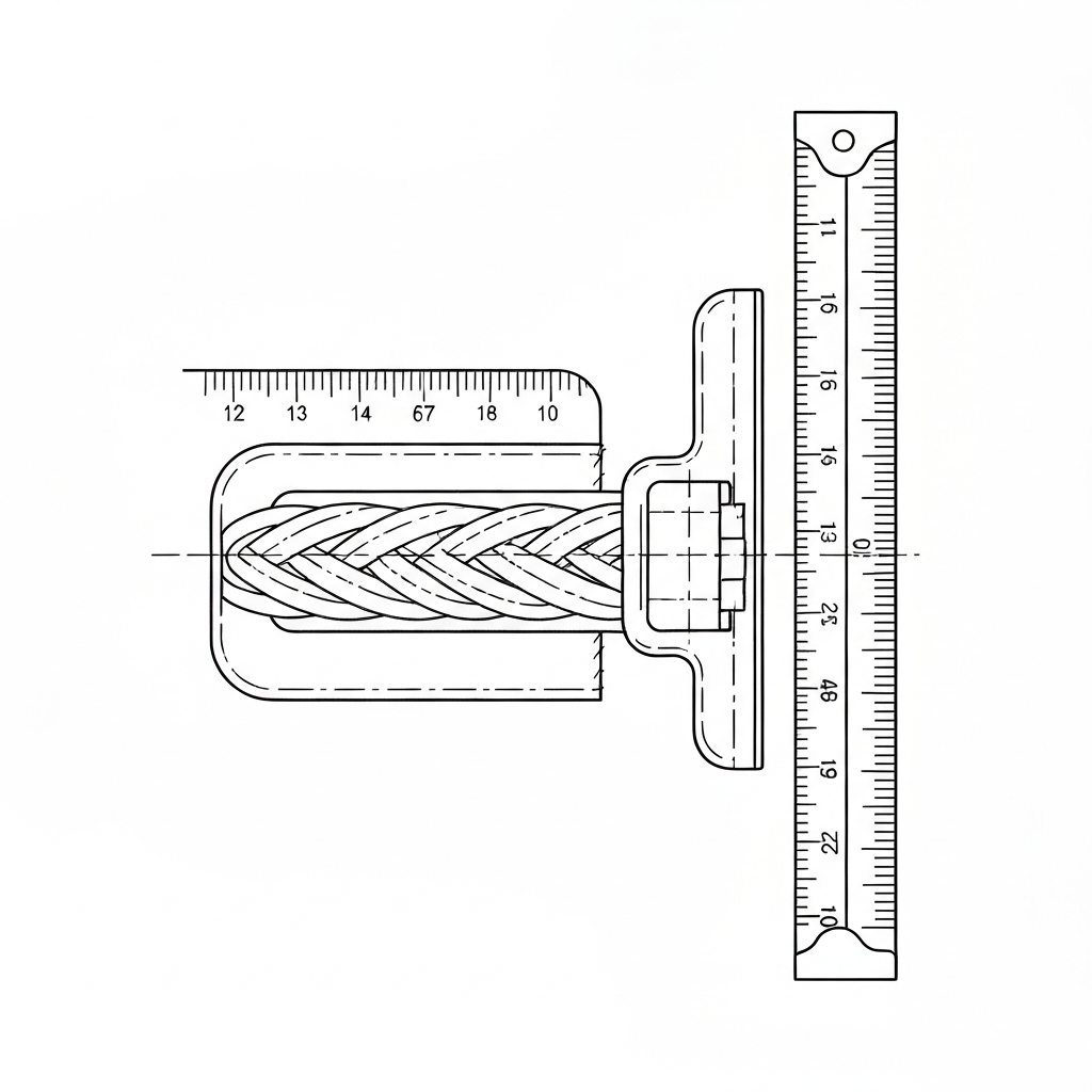직조 고무줄 (Woven Elastic / Chun dệt / 織りゴム) 기술 도식화