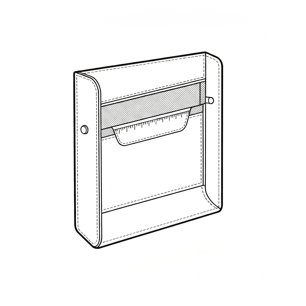 리스트릿 (Wristlet / Ví cầm tay có dây đeo / リストレット) 기술 도식화