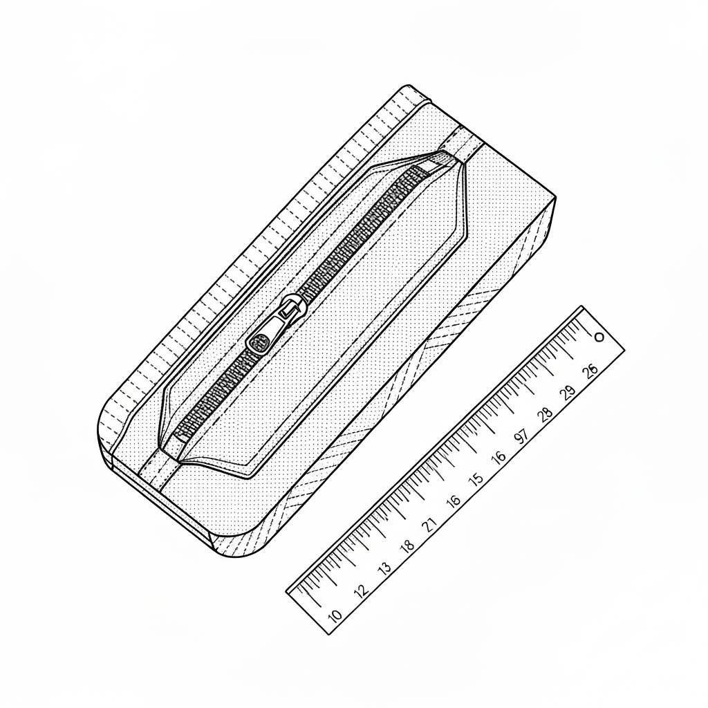지퍼주머니 (Zipper Pocket / túi khóa kéo / ファスナーポケット) 기술 도식화